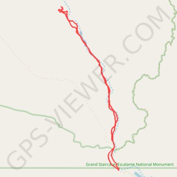 Trace GPS Wahweap Hoodoos Trail, itinéraire, parcours