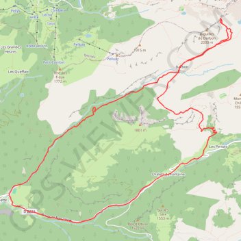 Trace GPS Pointe E de Darbon, itinéraire, parcours