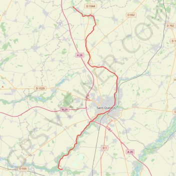 Trace GPS Trace_VCSQ_Saint-Simon_Vendhuile, itinéraire, parcours