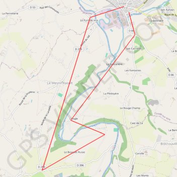 Trace GPS Etape 03 CLM Condè, itinéraire, parcours