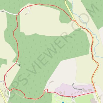 Trace GPS Chamberet, Bois du cochon, itinéraire, parcours