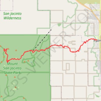 Trace GPS San Jacinto - Cactus to clouds, itinéraire, parcours