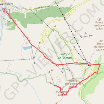 Trace GPS Pointe de la Calabourdane, itinéraire, parcours