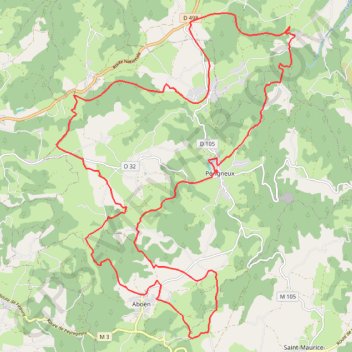 Trace GPS Fanandrette - Périgneux, itinéraire, parcours