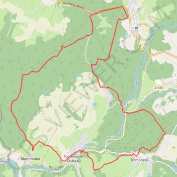 Trace GPS Chemins du Cœur des Vosges - Les Fontaines Chaudes, itinéraire, parcours