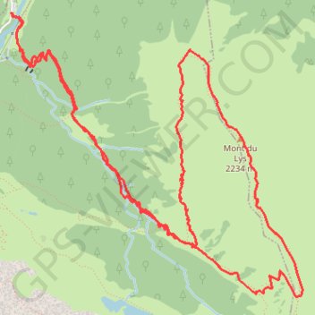 Trace GPS Mont du Lys 3, itinéraire, parcours