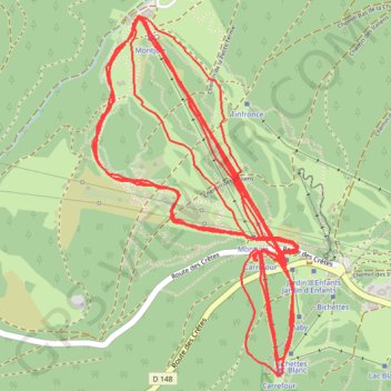 Trace GPS Ski, itinéraire, parcours