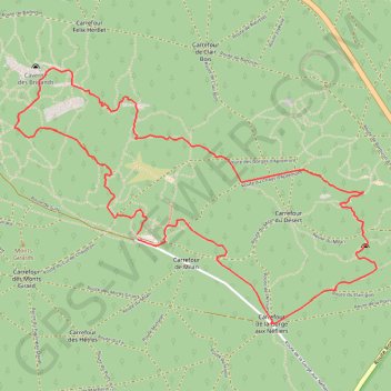 Trace GPS Tour des gorges d'Apremont, itinéraire, parcours
