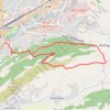 Trace GPS Colline de Saint-Mens, itinéraire, parcours
