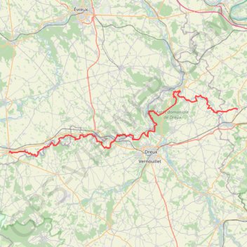 Trace GPS GR22 De Richebourg (Haute-Marne) à Verneuil-sur-Avre (Eure), itinéraire, parcours