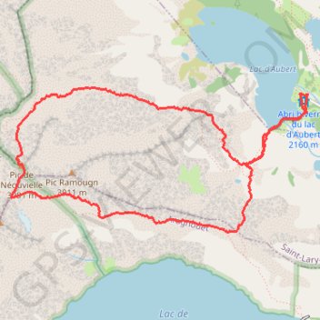 Trace GPS Pic du Néouvielle - Arête des Trois Conseillers, itinéraire, parcours
