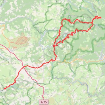 Trace GPS Saint-Jean-du-Bruel - Aigoual - Fondamente, itinéraire, parcours