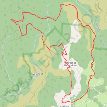 Trace GPS Sentier de la Trescoulade, itinéraire, parcours