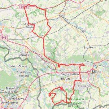 Trace GPS Track-GP Samyn 2024 Homme, itinéraire, parcours