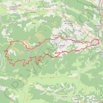 Trace GPS Col des Marous par les cols de Legrillou et d'Uscla, itinéraire, parcours