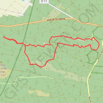 Trace GPS Rocher de sablons - franchard, itinéraire, parcours