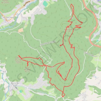 Trace GPS Le massif du Kemberg, itinéraire, parcours