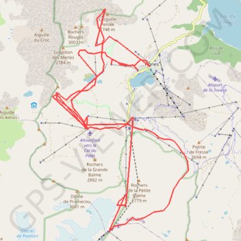 Trace GPS Tignes et Val d'Isère, itinéraire, parcours