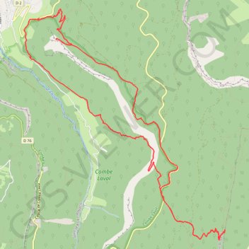 Trace GPS La Roche des Arnauds par le Pas du Pas, Saint-Laurent-en-Royans, itinéraire, parcours