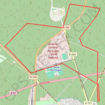 Trace GPS Forêt de Saint Germain, Oratoires, itinéraire, parcours