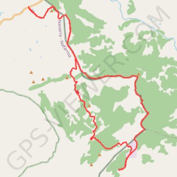 Trace GPS La nigra des Bardenas, itinéraire, parcours