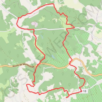 Trace GPS De Saurs à la Forêt de Sivens, itinéraire, parcours