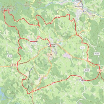 Trace GPS Le Velay des 3 Rivières - Autour de Montfaucon-en-Velay, itinéraire, parcours