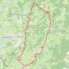 Trace GPS Lac des Sapins, sur les crêtes entre Saint-Jean-la-Bussière et Saint-Vincent-de-Reins - Cublize, itinéraire, parcours