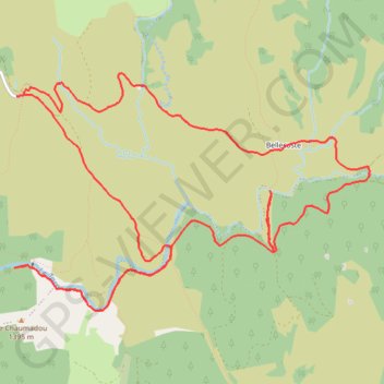 Trace GPS Pont du Tarn - L'Hôpital, itinéraire, parcours