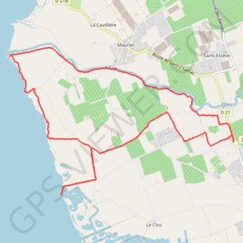 Trace GPS CSLG13 - Rando des Amis - Berre l'Etang - 2021-11-13, itinéraire, parcours