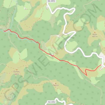 Trace GPS Infernuko Errota - Le Moulin d'Enfer, itinéraire, parcours