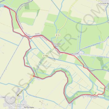 Trace GPS Marche La Ronde, itinéraire, parcours