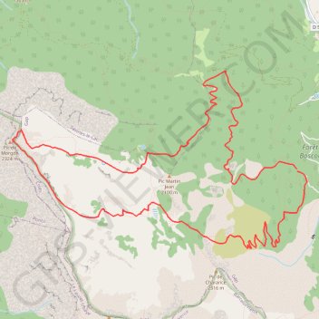 Trace GPS PIED_SEYNE-8-cirque de morgon 17 km 1534 md+, itinéraire, parcours