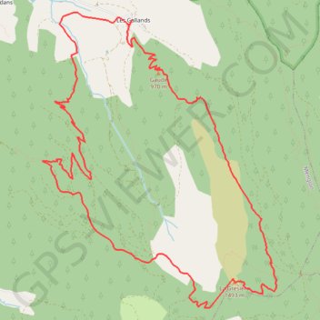 Trace GPS Montagne de la Grésière, itinéraire, parcours
