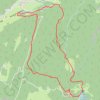 Trace GPS Crêt de Beauregard-La Conay depuis le Poizat, itinéraire, parcours