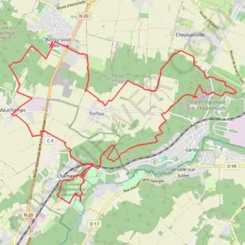 Trace GPS Compagnie Etampes, itinéraire, parcours