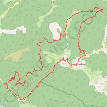 Trace GPS Les Gorges des Gâts (Drôme), itinéraire, parcours