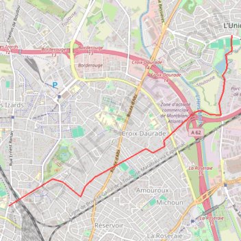Trace GPS Lidl_Lunion_Toulouse_Lautrec, itinéraire, parcours