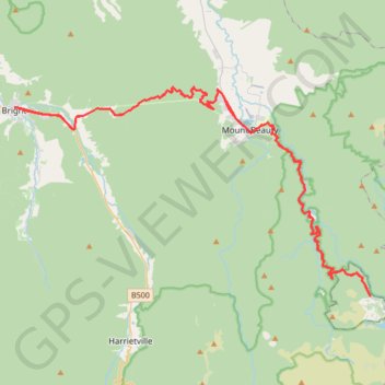 Trace GPS Bright - Falls Creek, itinéraire, parcours