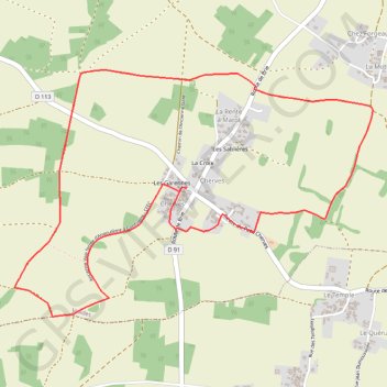 Trace GPS Circuit de Cherves, itinéraire, parcours