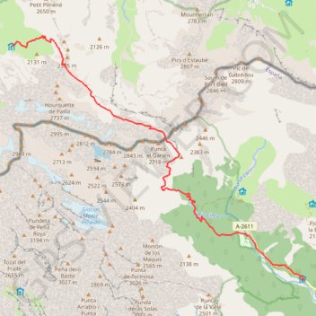 Trace GPS Tour du Mont Perdu - Étape 2, itinéraire, parcours