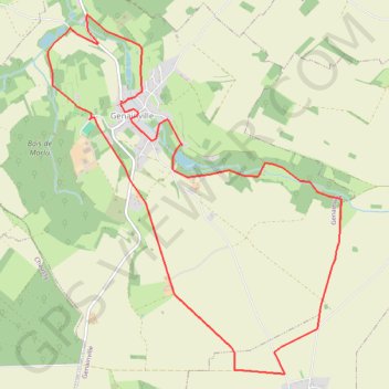 Trace GPS Genainville - site archéologique, itinéraire, parcours