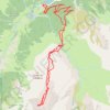 Trace GPS Breche du Lutussou ou du pourtet du Barbat, itinéraire, parcours