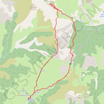 Trace GPS Bergeries des Pozzi, itinéraire, parcours