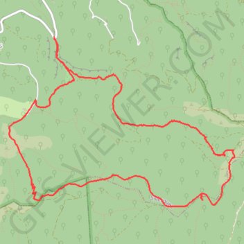 Trace GPS Luberon-au-dessu de Sivergues, itinéraire, parcours