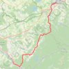 Trace GPS Voie 2DB-T50 - Baccarat - Lorquin - Sarrebourg, itinéraire, parcours