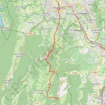 Trace GPS Mont Joigny, itinéraire, parcours