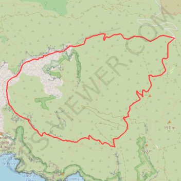 Trace GPS De la Gardiole au Vallon des Chaudronniers - Cassis, itinéraire, parcours