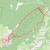 Trace GPS Arête de Bérard et dalles du Charmant Som, itinéraire, parcours