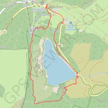 Trace GPS Le Lac Blanc - Orbey, itinéraire, parcours